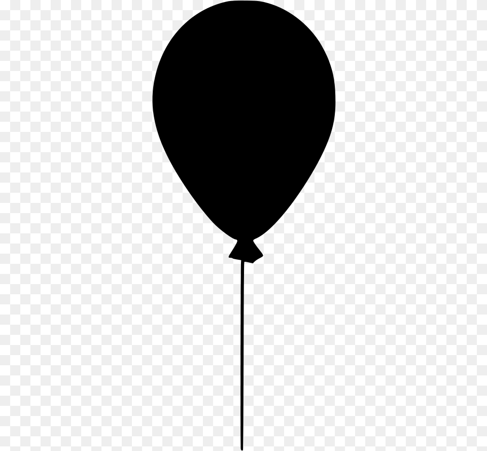 Black Balloon No Background, Gray Free Png Download