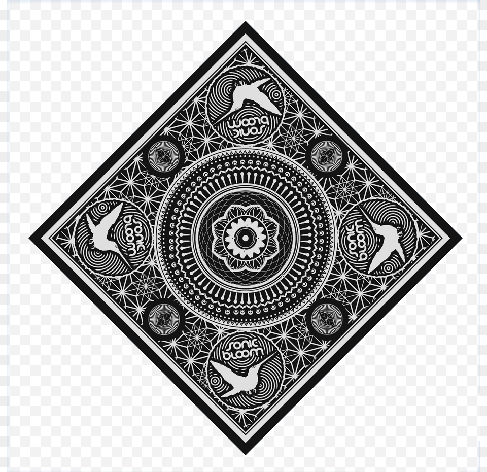 Black Bandana, Accessories, Pattern, Disk, Machine Free Png Download