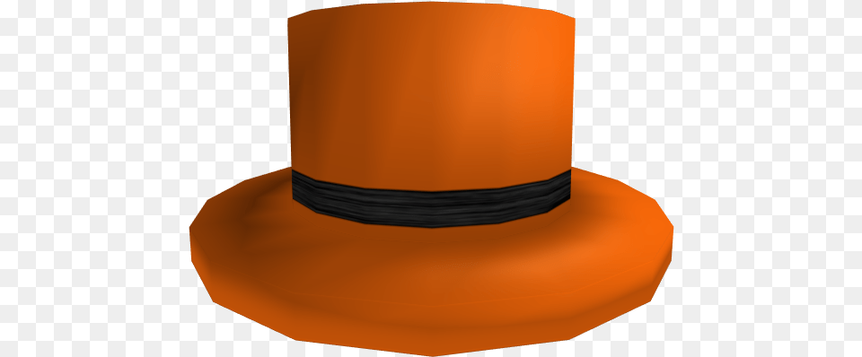 Black Banded Orange Top Hat, Clothing Png