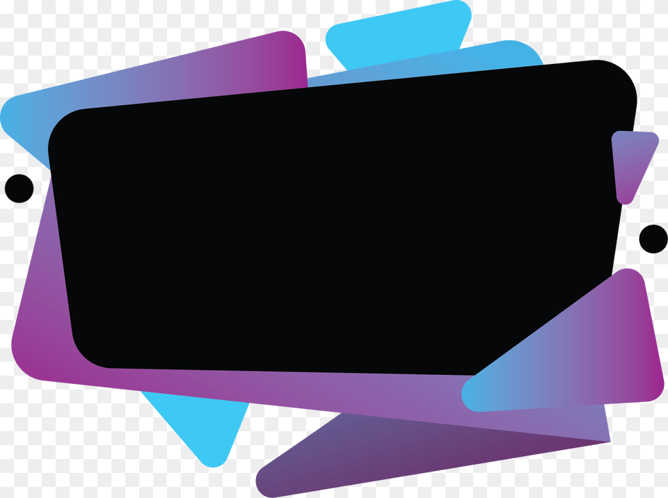 Black Banner With Blue Pink Gradient Abstract, First Aid, Text Png