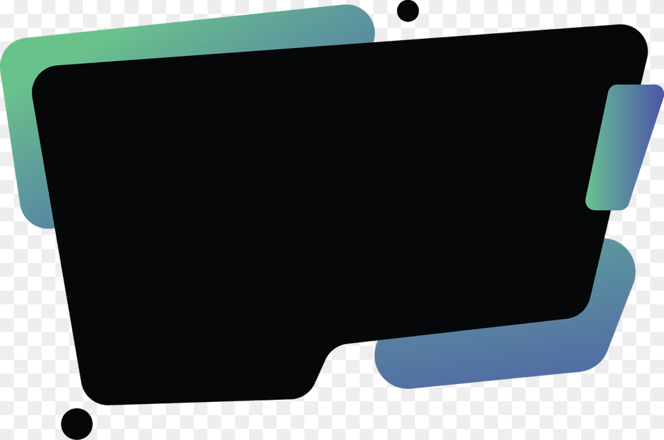 Black Banner With Green Blue Gradient Abstract Flat Panel Display, File, File Binder, File Folder, Blackboard Png Image