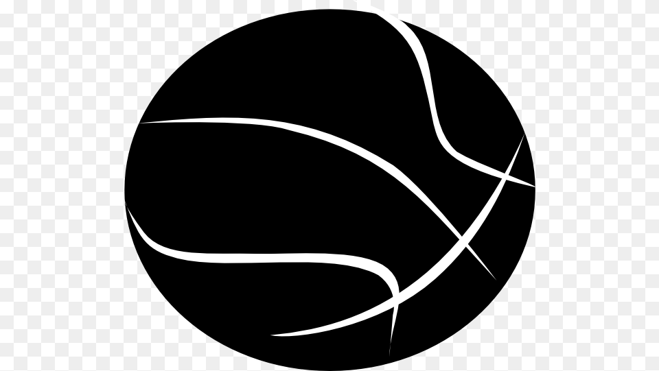 Black Basketball With White Outline Clip Art Clip Art, Ball, Sport, Tennis, Tennis Ball Free Transparent Png