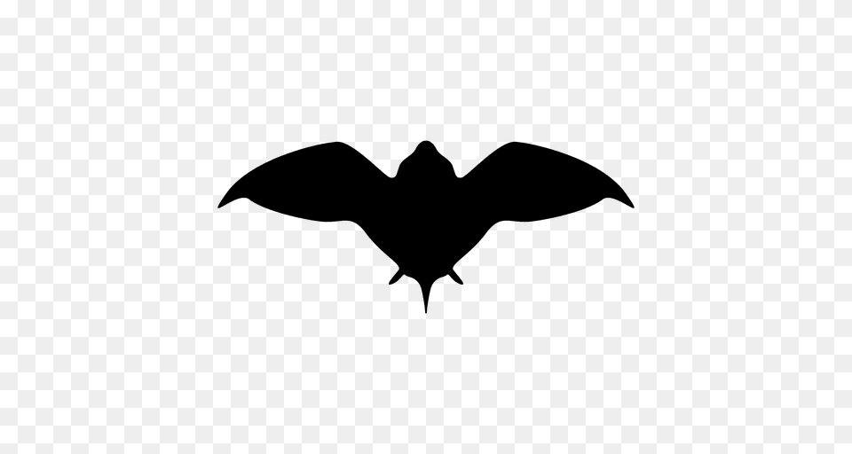 Black Bat Silhouette, Animal, Bird, Flying Free Transparent Png