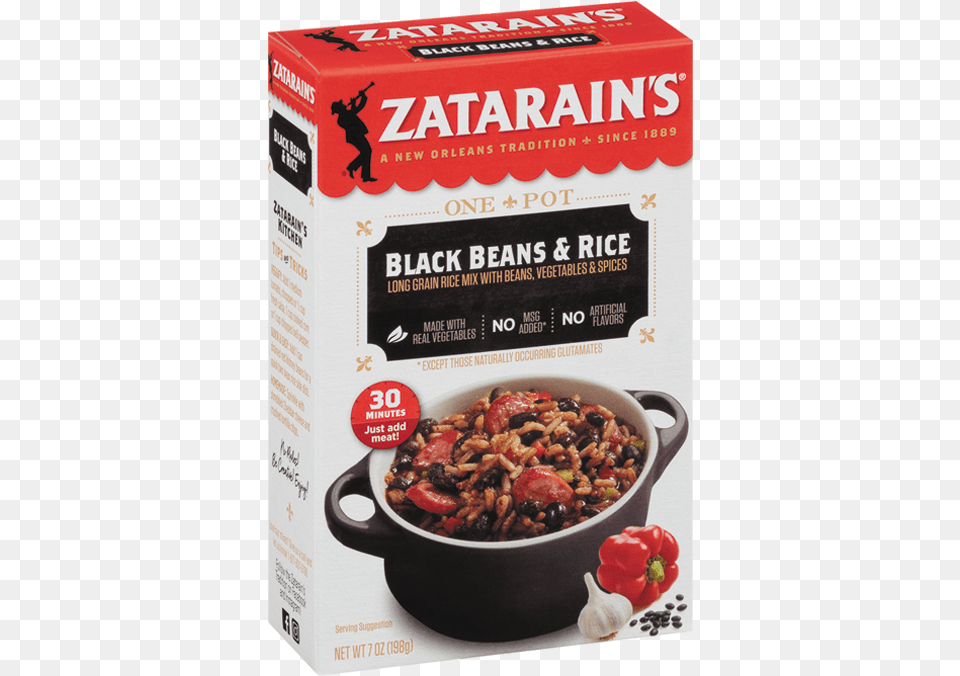 Black Beans Amp Rice Dinner Mix Zatarain39s Dirty Rice, Food, Meal, Dish, Person Free Png Download