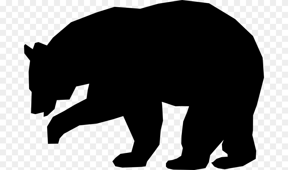 Black Bear Clipart Big Bear, Gray Free Png
