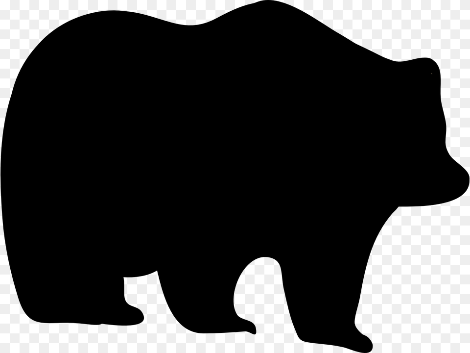 Black Bear Clipart Outline Silhouette Of A Panda Free Transparent Png
