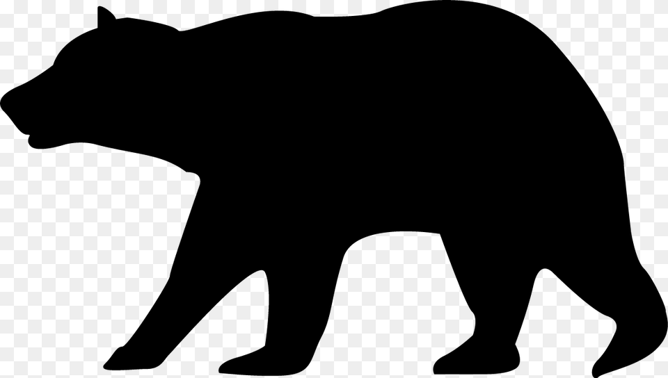 Black Bear Clipart Real, Gray Png Image