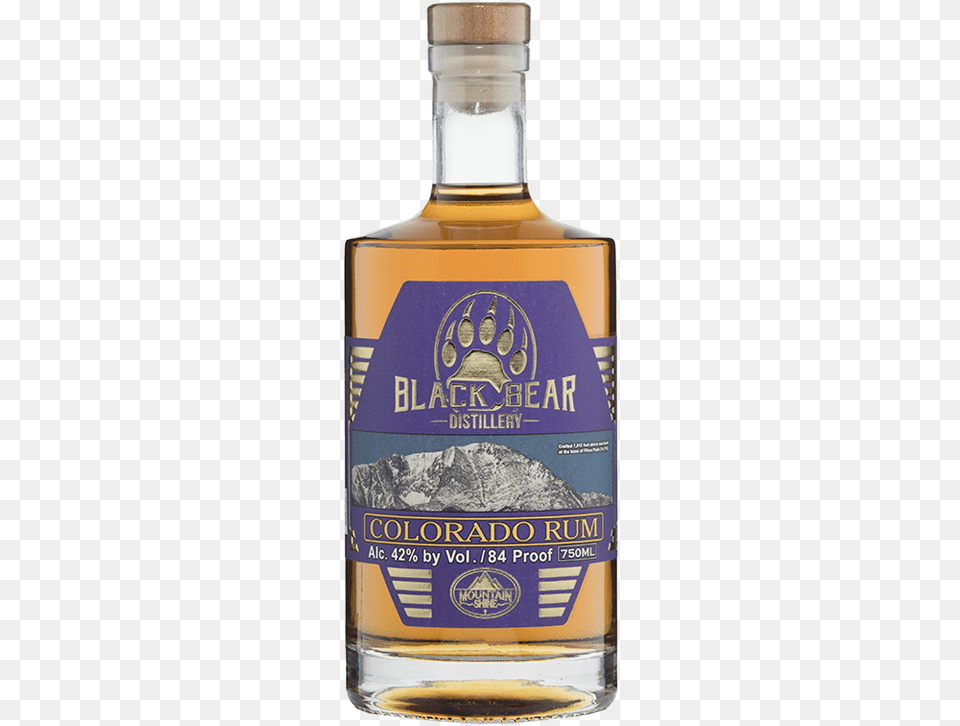 Black Bear Distillery Colorado Rum 750ml Buy Online Grain Whisky, Alcohol, Beverage, Liquor, Bottle Png Image