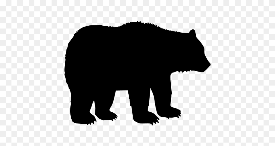 Black Bear Icon, Gray Png Image
