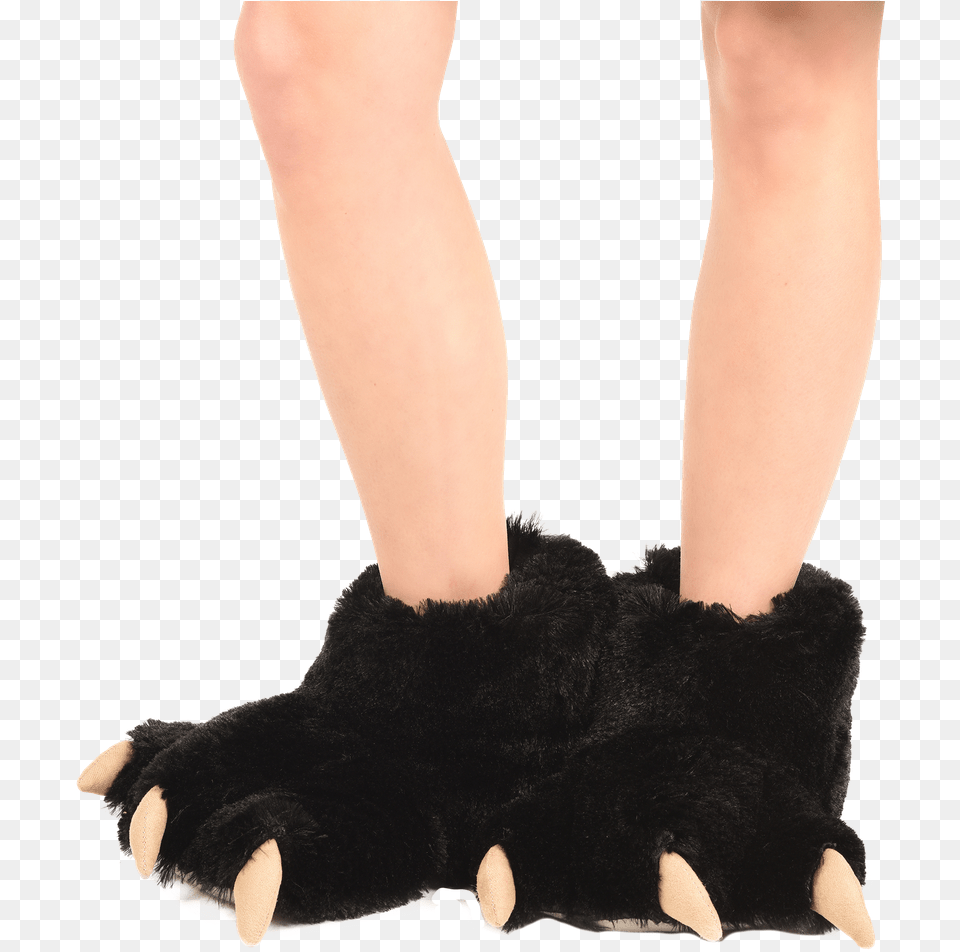 Black Bear Lazy One Bear Slippers, Electronics, Hardware, Baby, Person Png Image