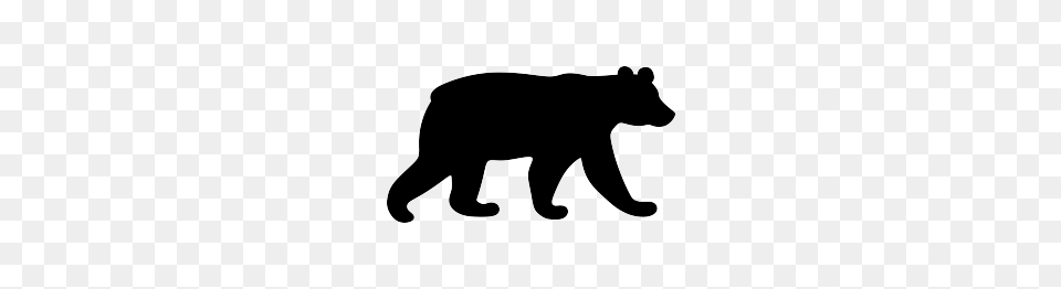 Black Bear Silhouette Home Grown Bear Silhouette, Stencil, Animal, Mammal, Wildlife Free Png Download