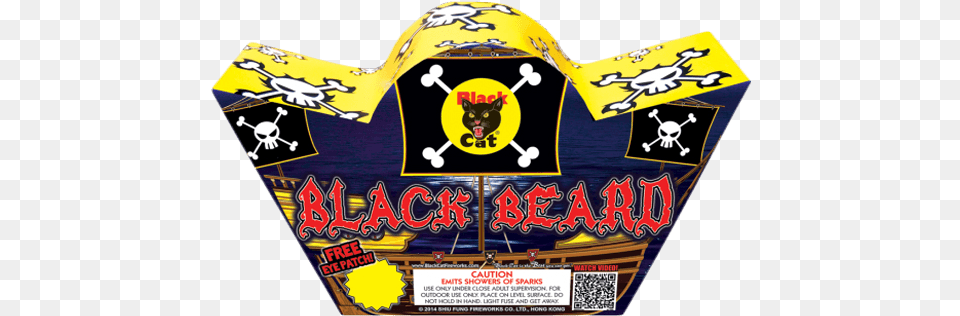 Black Beard 500g Black Cat Fireworks, Qr Code, Person, Pirate, Animal Png