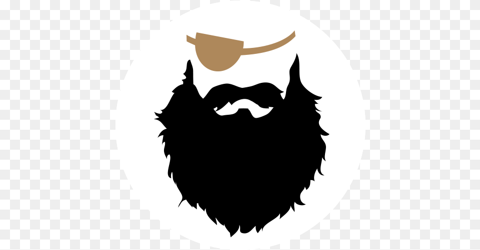 Black Beard Logo Image Illustration, Stencil, Face, Head, Person Free Png Download