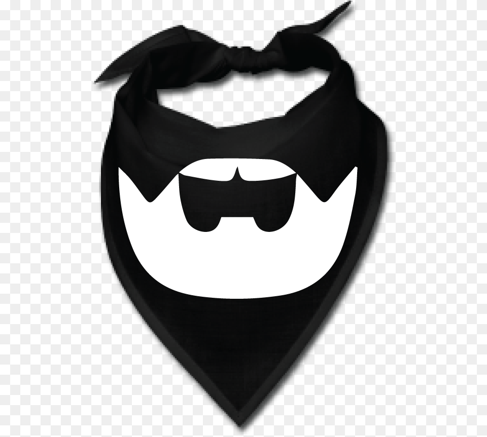Black Beardilizer Bandana Kerchief, Logo, Accessories, Adult, Male Png