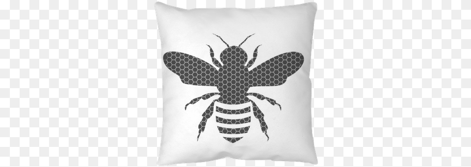 Black Bee Silhouette Isolated On White Background Throw Bee Silhouette Clipart, Animal, Invertebrate, Insect, Home Decor Free Transparent Png