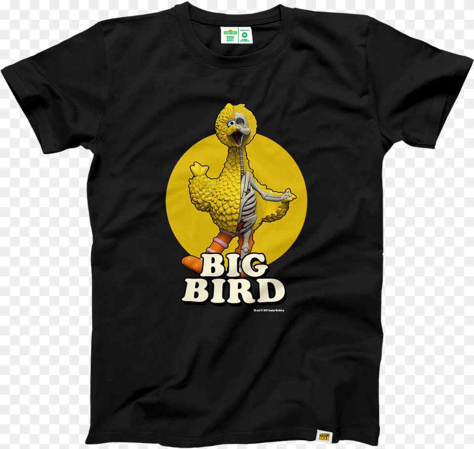 Black Big Bird T Shirt Born This Way T Shirt, Clothing, T-shirt, Animal Png