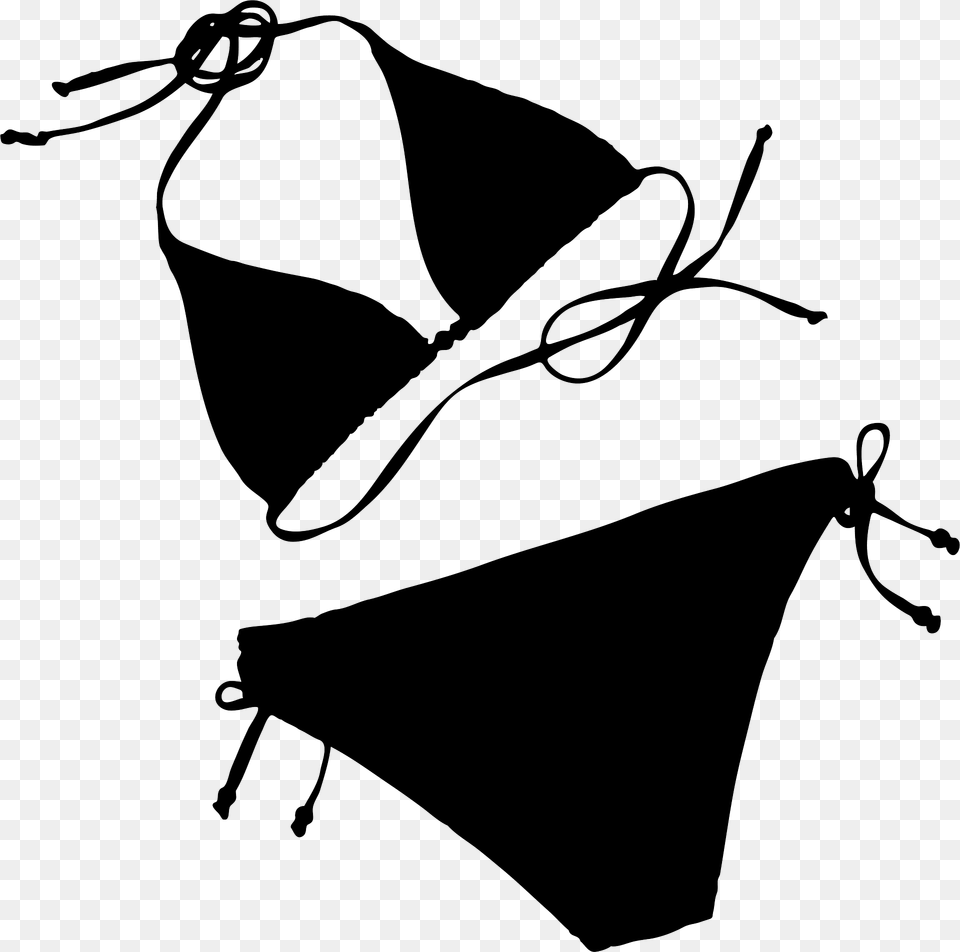 Black Bikini Clipart, Clothing, Hat, Swimwear Free Png Download