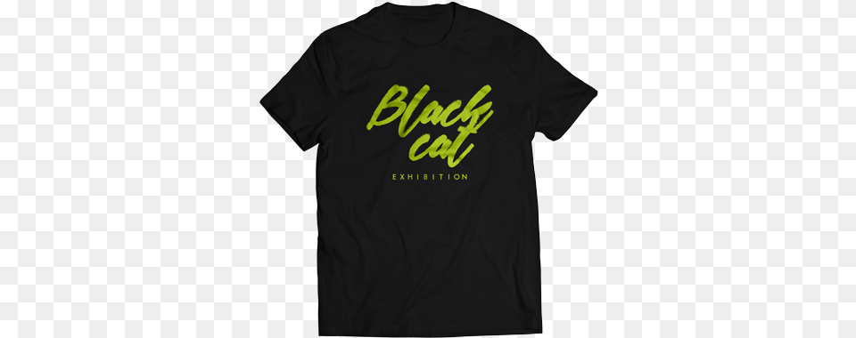 Black Black Cat Silhouette Logo T Shirt, Clothing, T-shirt Free Png Download