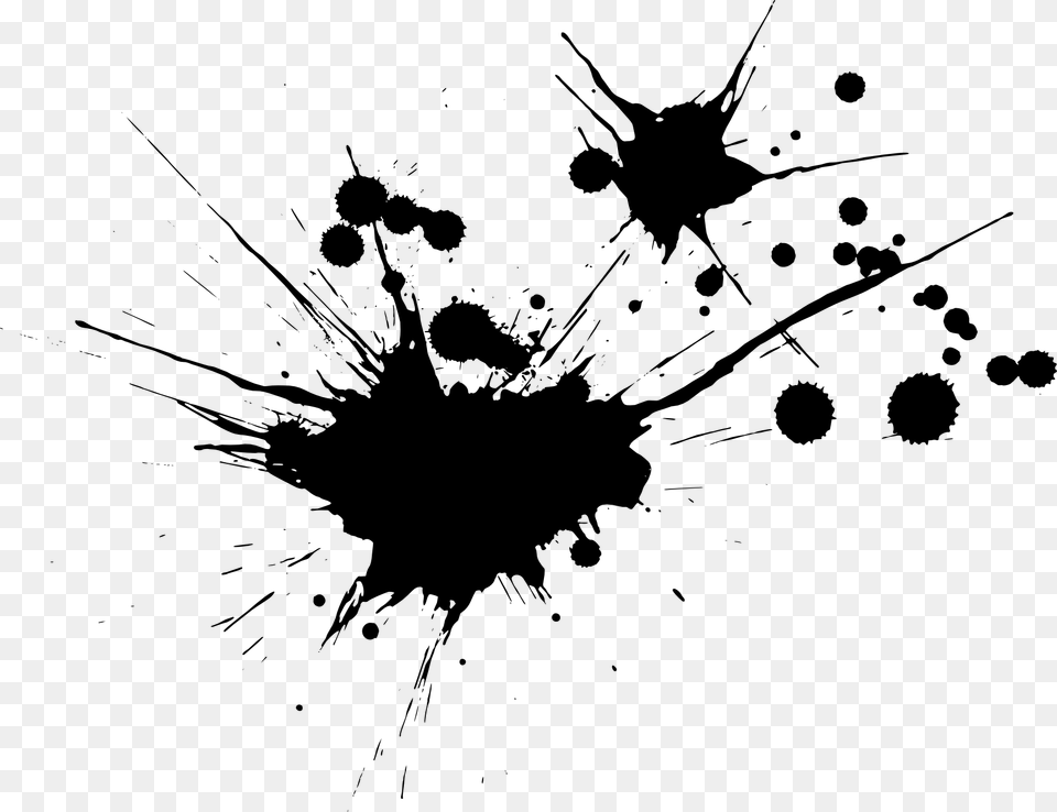 Black Blood Splatter, Stain Free Transparent Png