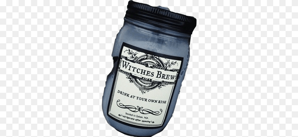 Black Blue Witches Brew Polyvore Moodboard Filler Potion Wiccan Aesthetic, Jar, Bottle, Shaker Free Png Download