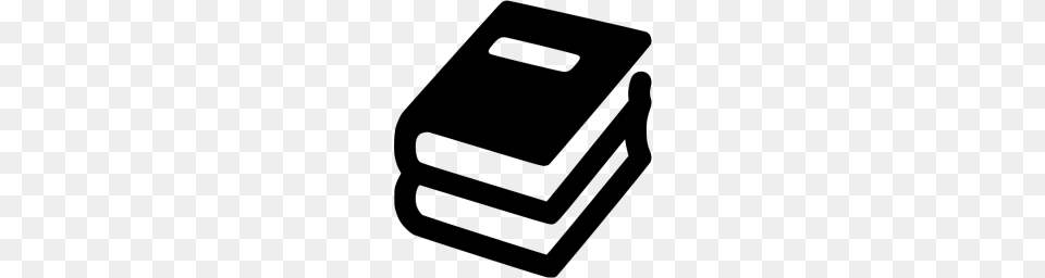 Black Book Stack Icon, Gray Free Transparent Png
