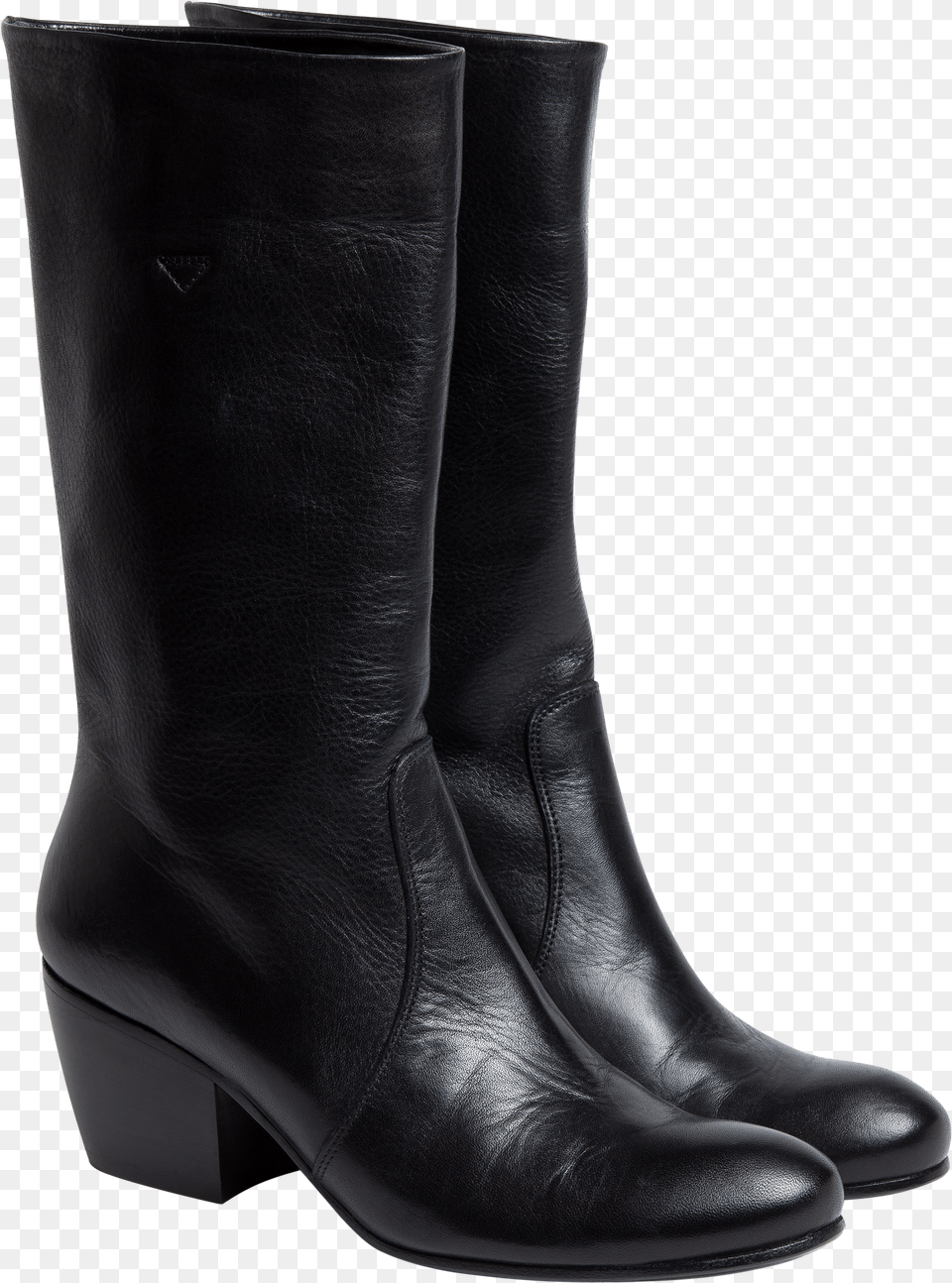 Black Boots Rock Knee High Boot Free Png Download