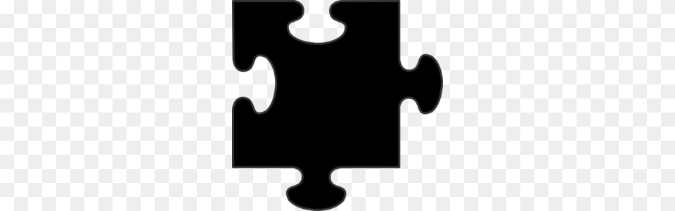 Black Border Puzzle Piece Clip Art, Game, Jigsaw Puzzle, Blackboard Free Png