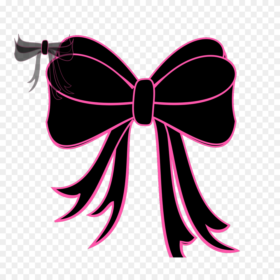 Black Bow Ribbon Svg Clip Art For Minnie Mouse Ribbon Bow Black, Accessories, Formal Wear, Tie, Purple Free Png Download