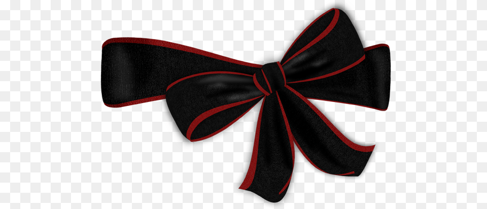 Black Bow With Red Edge, Accessories, Formal Wear, Tie, Bow Tie Free Png