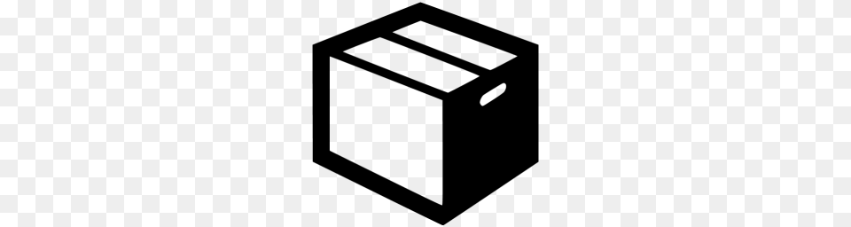 Black Box Icon, Gray Free Png