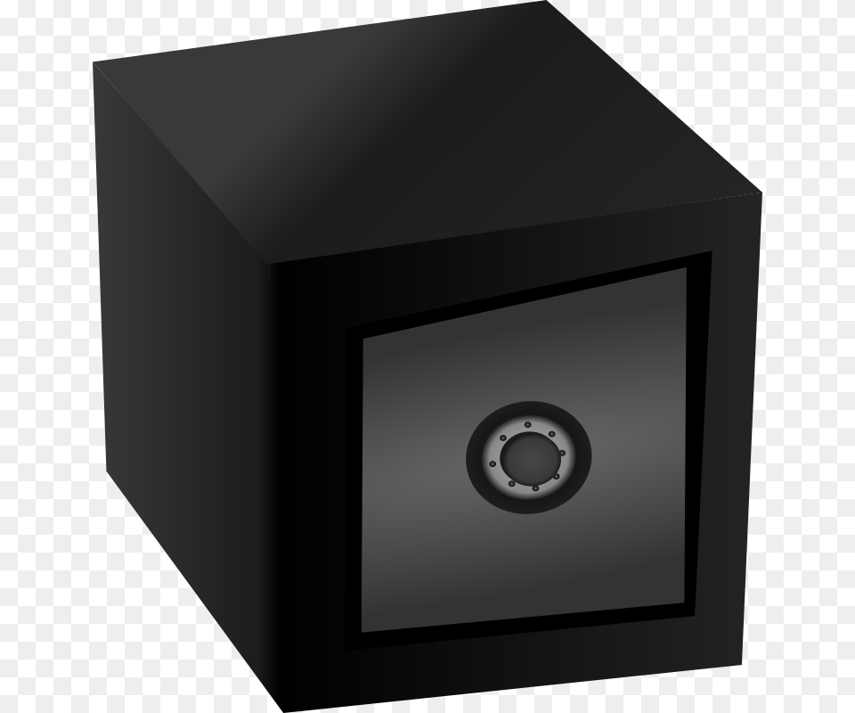 Black Box Safe Clipart Cliparts Brankas, Disk, Electronics, Speaker Png Image