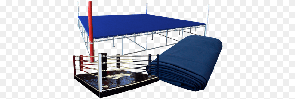 Black Boxing Ring Mat Srf And Canvas Boxing Ring Floor Canvas, Construction, Scaffolding Free Png Download
