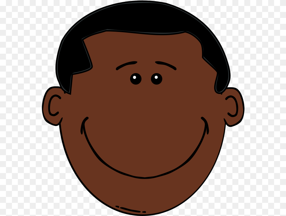 Black Boy Black Man Face Clipart, Person, Head, Pottery Png Image