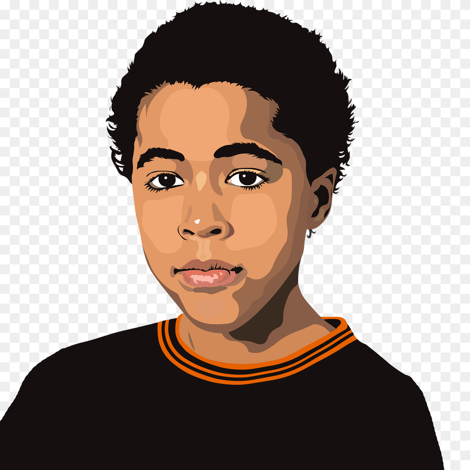 Black Boy Portrait Clipart, Adult, Photography, Person, Neck Png