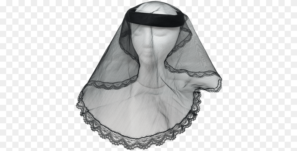 Black Bridal Veil, Clothing, Hat, Adult, Bride Free Png Download