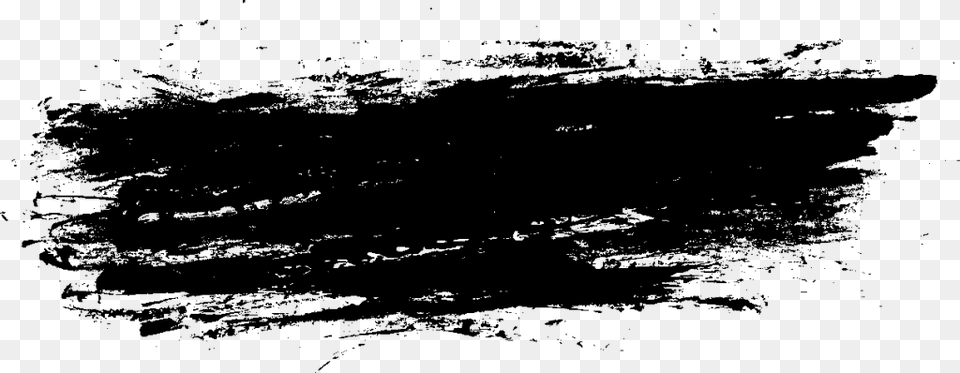 Black Brush Stroke, Gray Png Image