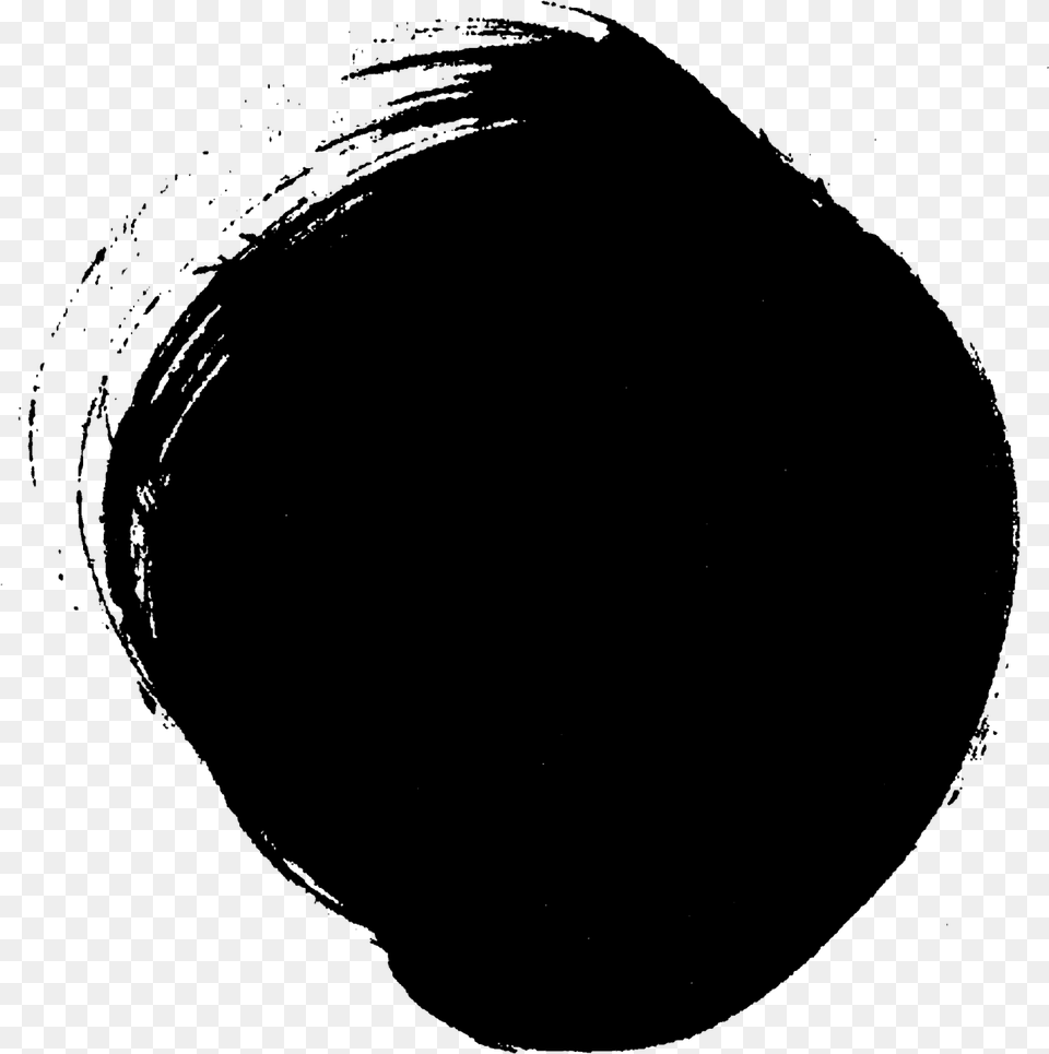 Black Brush Stroke Circle, Cap, Clothing, Hat, Person Png