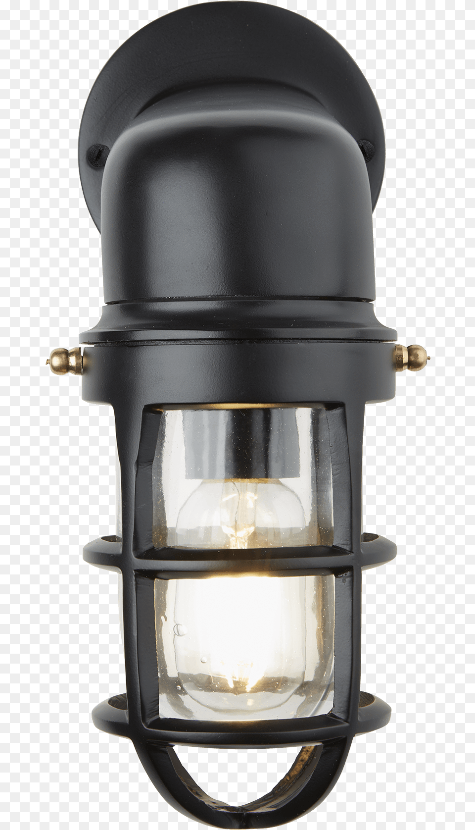 Black Bulkhead Cage Light, Light Fixture, Ceiling Light, Lamp Png Image