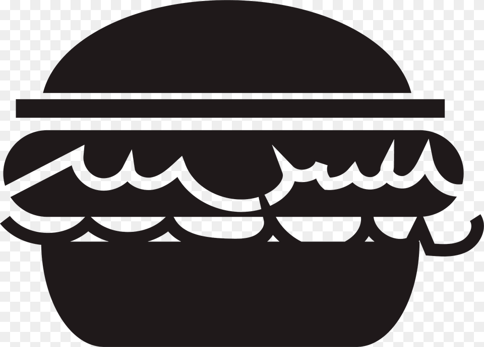 Black Burger Icon Clipart, Stencil, Ammunition, Grenade, Weapon Free Transparent Png