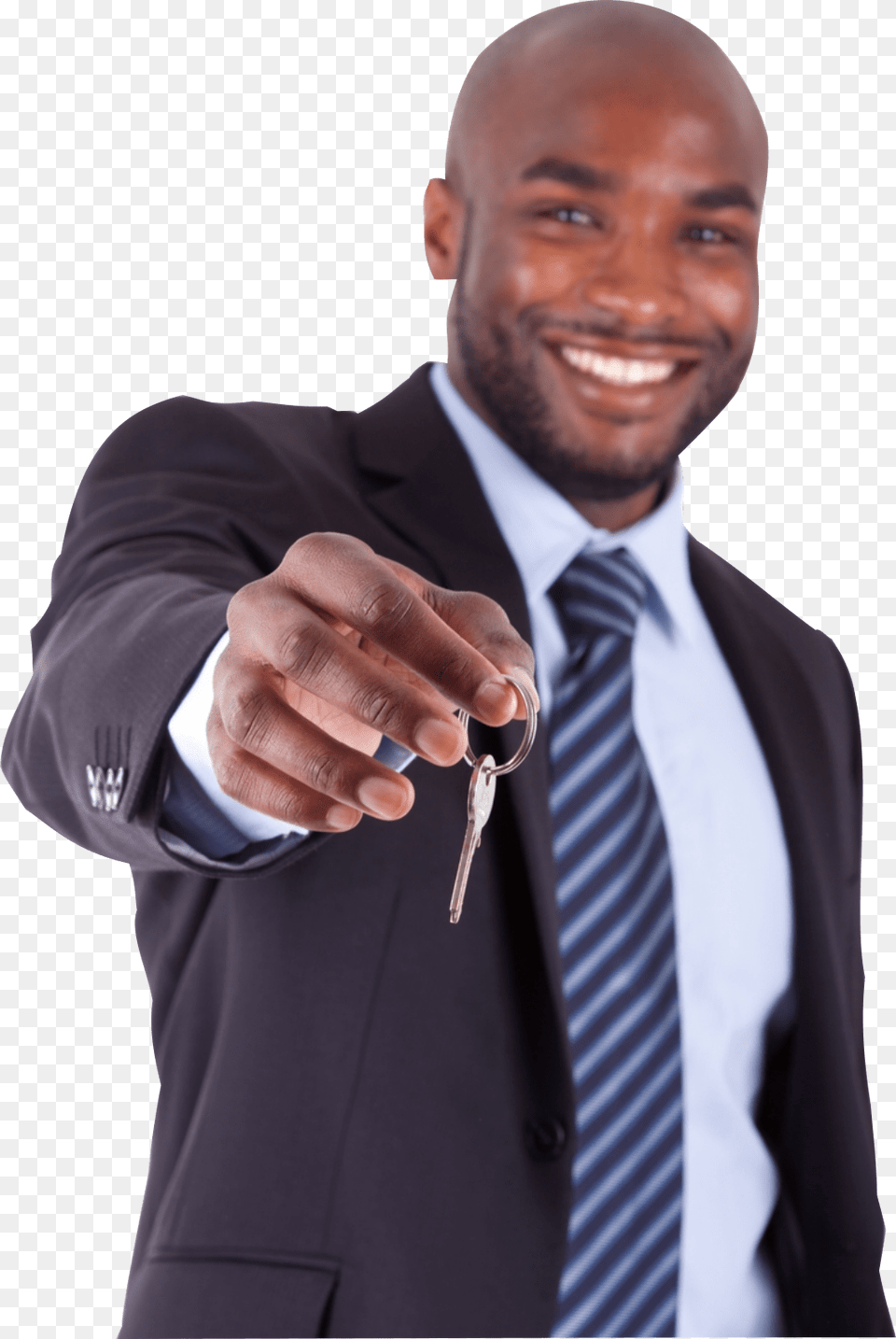 Black Businessman Man Holding Keys, Accessories, Suit, Tie, Formal Wear Free Png Download