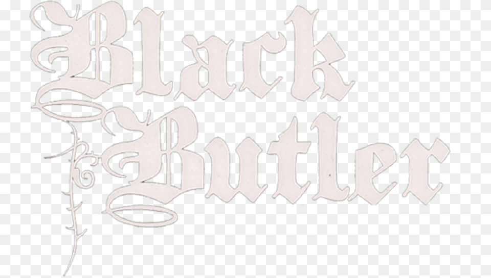 Black Butler, Calligraphy, Handwriting, Text Png Image