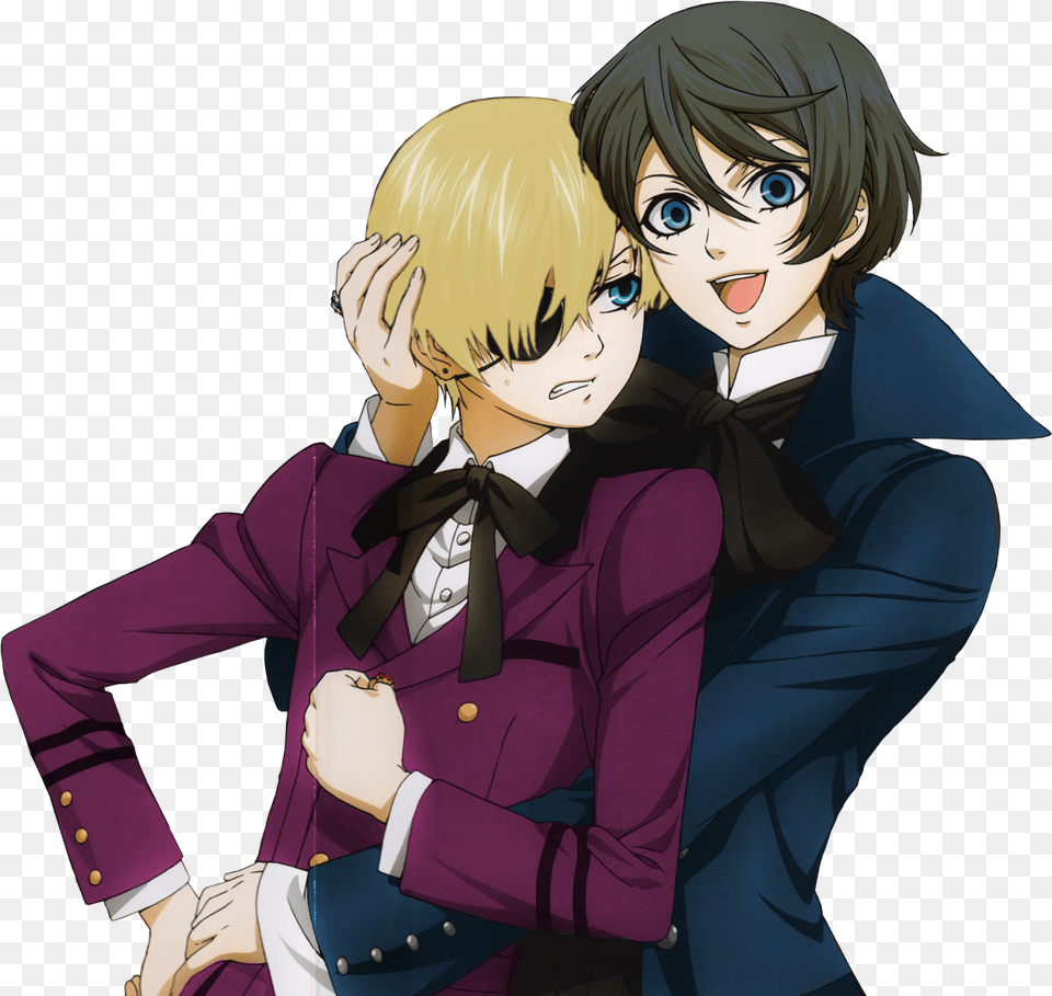 Black Butler Alois Trancy And Claude Alois And Ciel, Adult, Publication, Person, Female Free Transparent Png