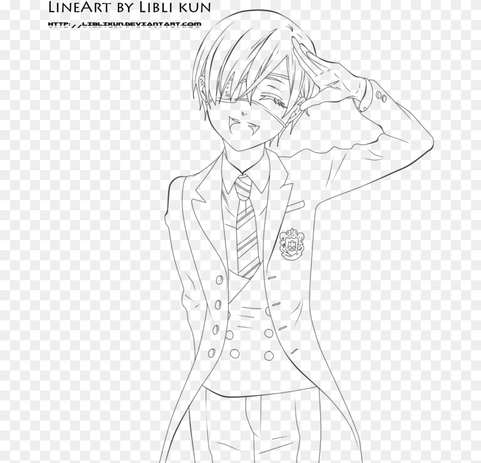 Black Butler Ciel Coloring Pages Ciel Black Butler Coloring Pages, Silhouette, Person Png