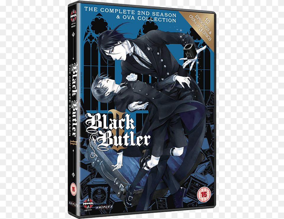 Black Butler The Complete Second Season Black Butler Anime Cover, Publication, Book, Person, Man Free Png