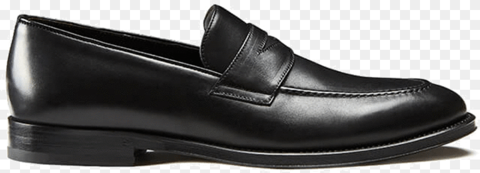 Black Calfskin Penny Loafers Hand Made In Italy Elegant Slip On Shoe, Clothing, Footwear, Sneaker Png Image