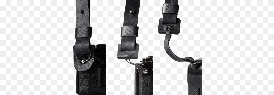 Black Camerastrap Sleek Out Of Leather Belt, Accessories, Strap, Firearm, Gun Png