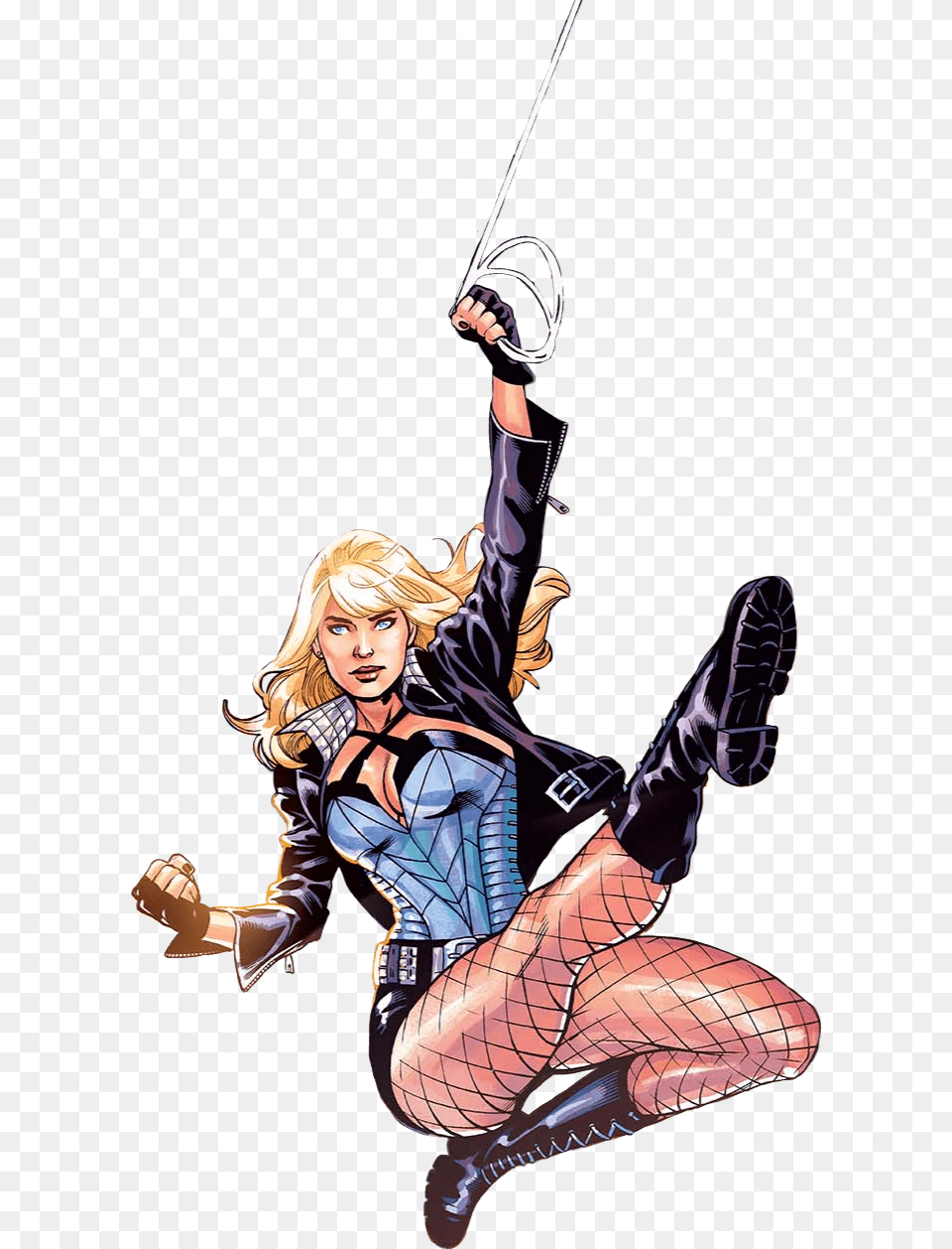 Black Canary By Emma Lupacchino Birds Of Prey Comic Harley Quinn, Book, Comics, Publication, Adult Free Transparent Png