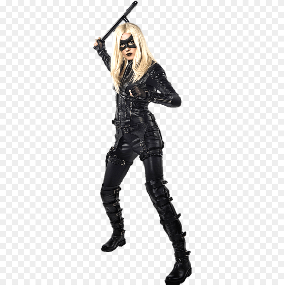 Black Canary Cw Transparent By Gasa979 Green Arrow Season 3 Black Canary Laurel Lance Outfit, Adult, Person, Woman, Female Png