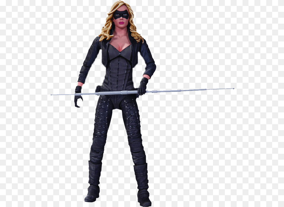 Black Canary Sara Lance Action Figure Arrow Tv Black Canary Action Figure, Adult, Person, Woman, Female Free Transparent Png