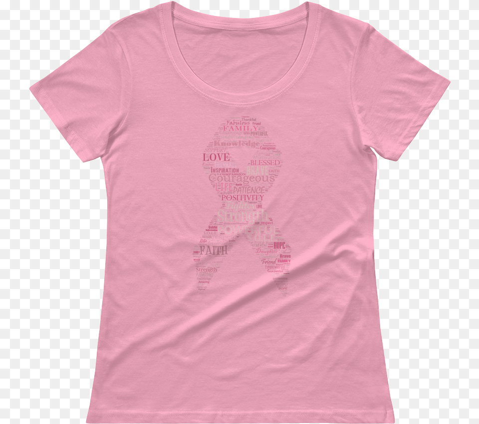 Black Cancer Ribbon Of Ladiesfit Pink Ribbon Christmas Tshirt, Clothing, T-shirt, Shirt Png Image